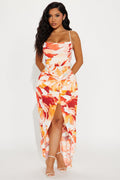 Floral Wrap Maxi Dress