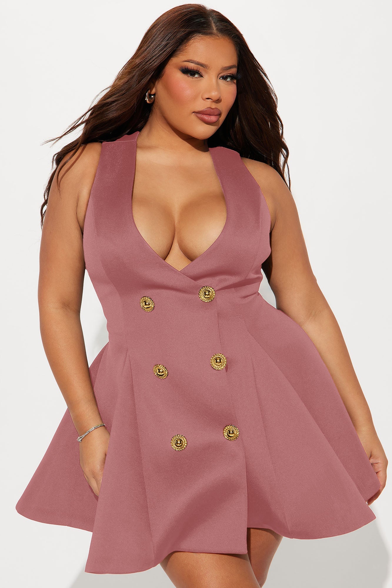 Queen Of Everything Pleated Mini Dress