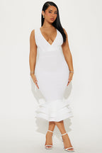 Dates With Babe Ruffle Dress - White