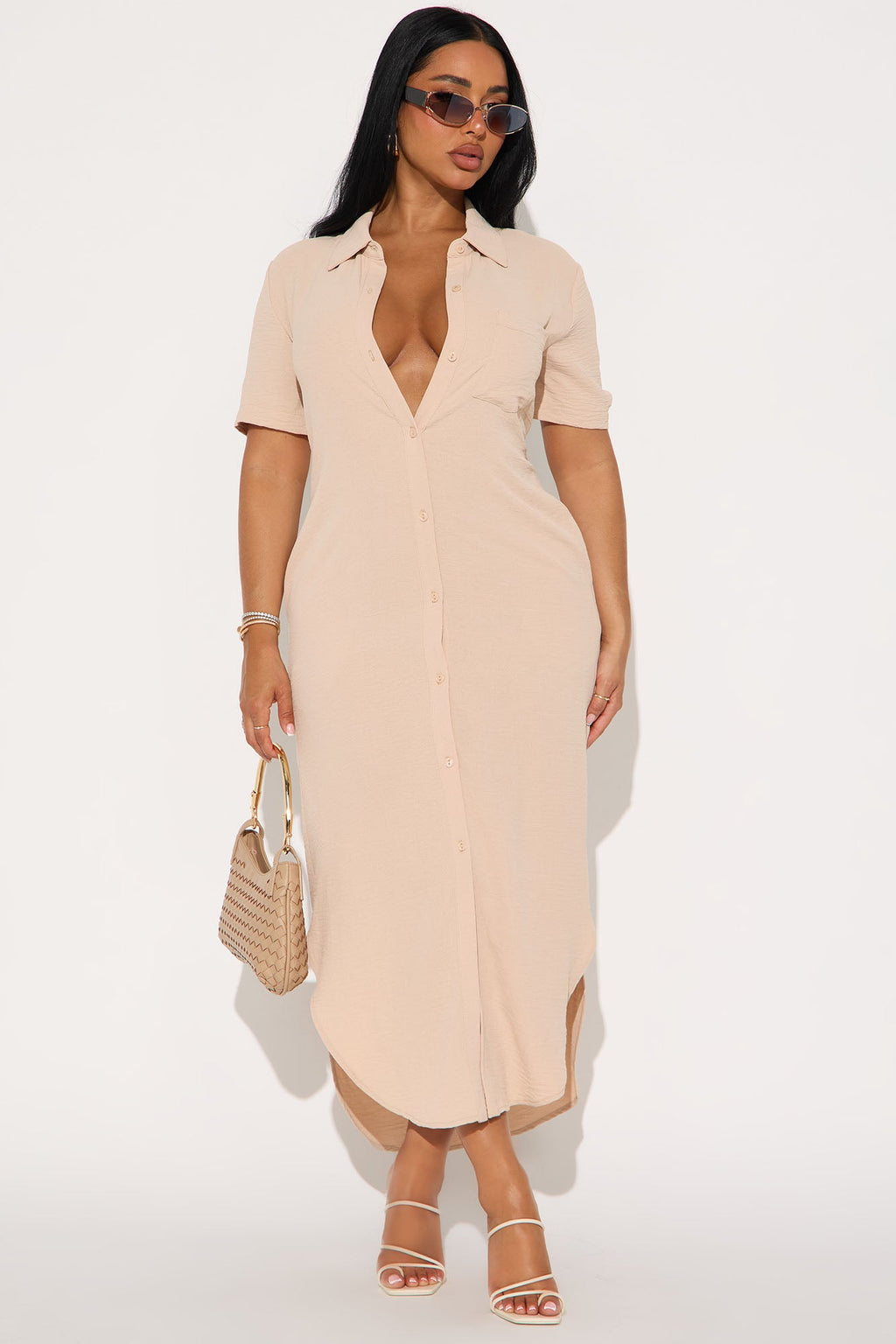 Megan Airflow Maxi Dress - Taupe