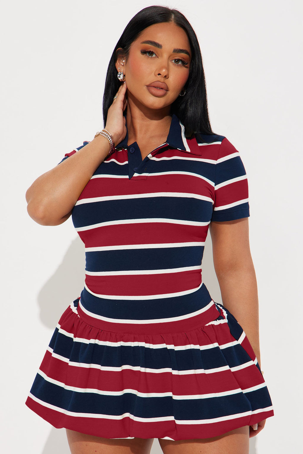 Navy/ Red