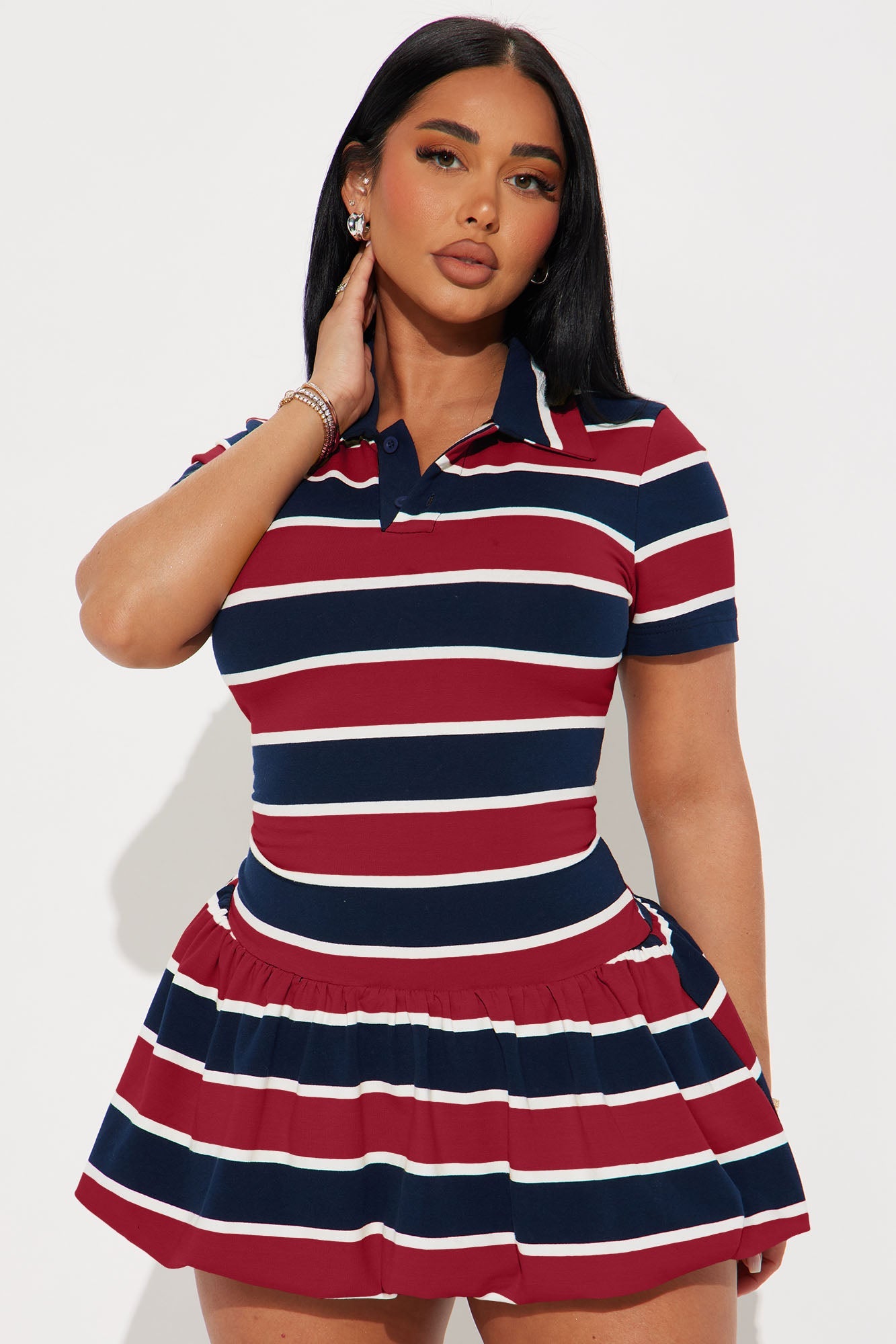 Navy/ Red