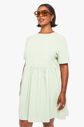 Plus drop waist smock dress