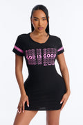 God Is Good Short Sleeve PJ Sleep Shirt
