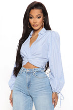 Knot Playin' Games Stripe Top