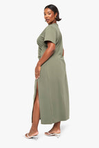Plus Ruched Detail T-Shirt Dress