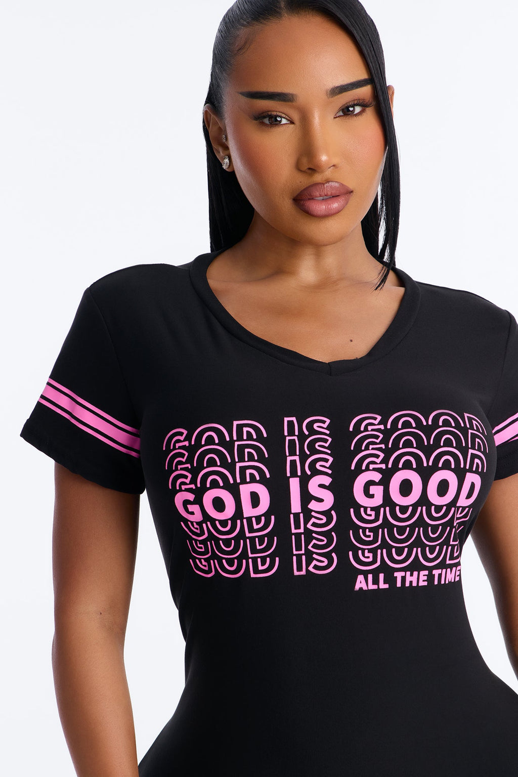 God Is Good Short Sleeve PJ Sleep Shirt