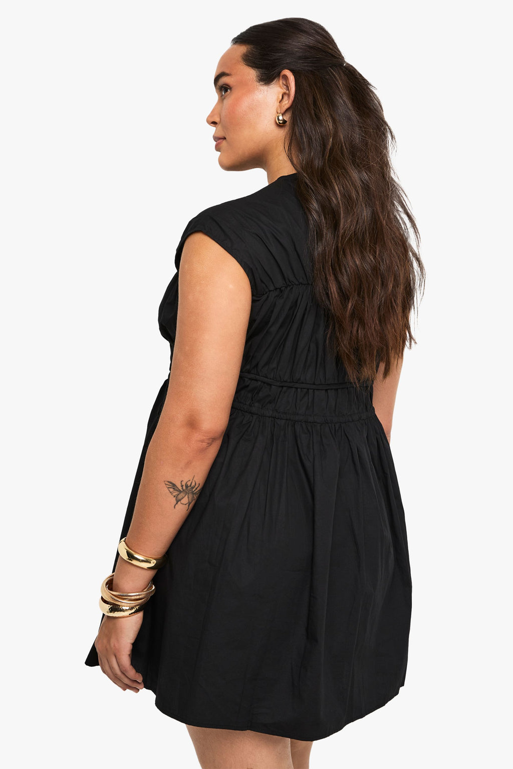 Plus Tie Front Skater Dress