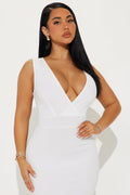 Dates With Babe Ruffle Dress - White