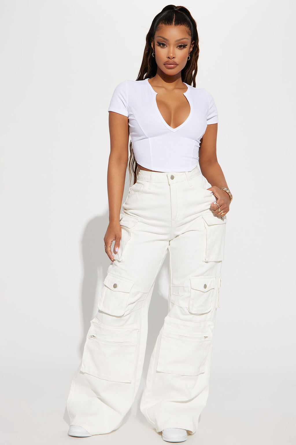 Valentina Plunge Crop Top