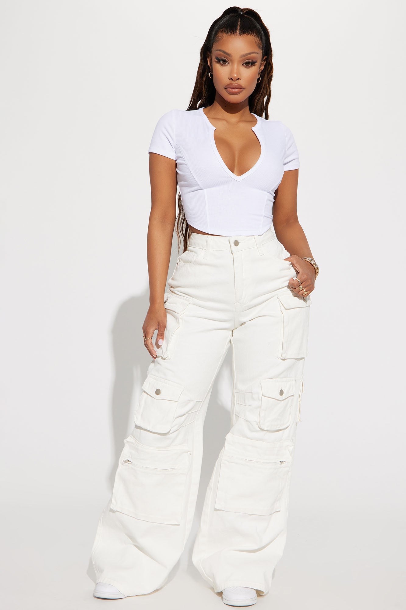 Valentina Plunge Crop Top