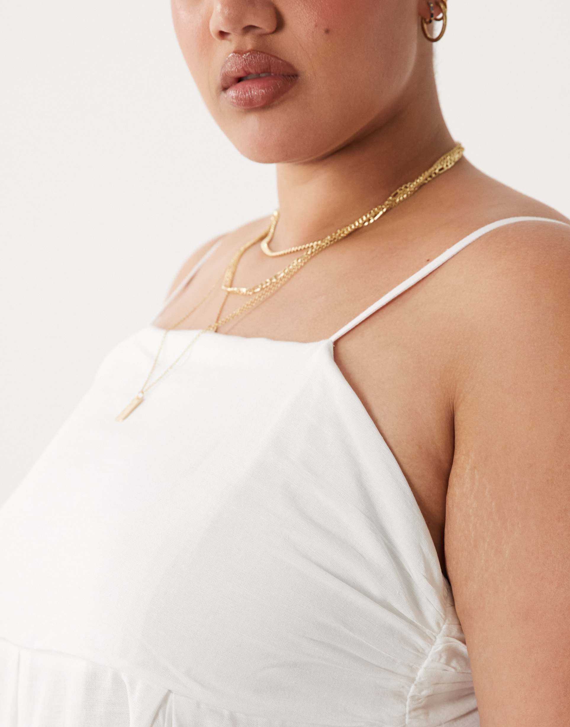 Esmee Curve maxi beach dress in white