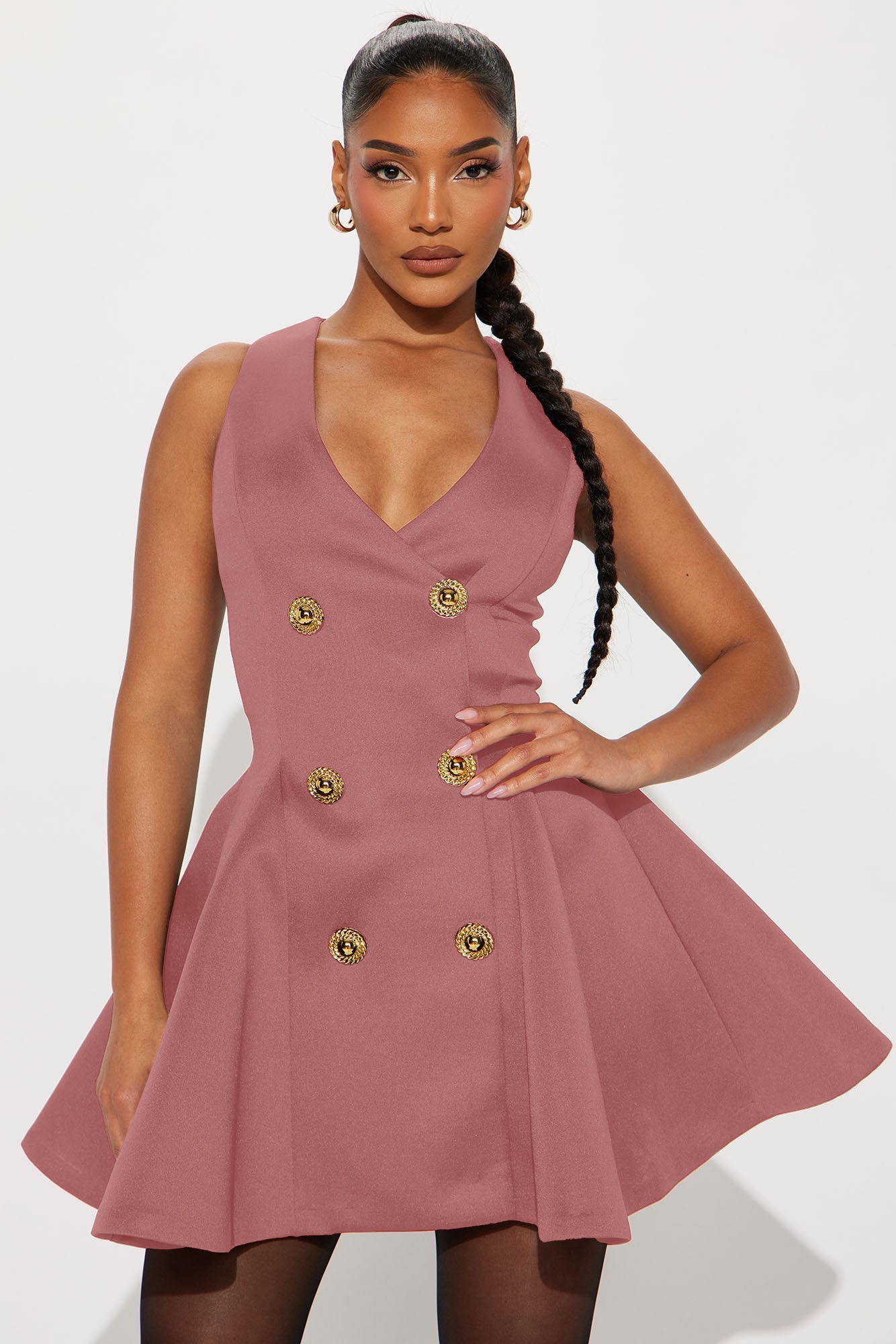 Queen Of Everything Pleated Mini Dress