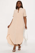 Megan Airflow Maxi Dress - Taupe