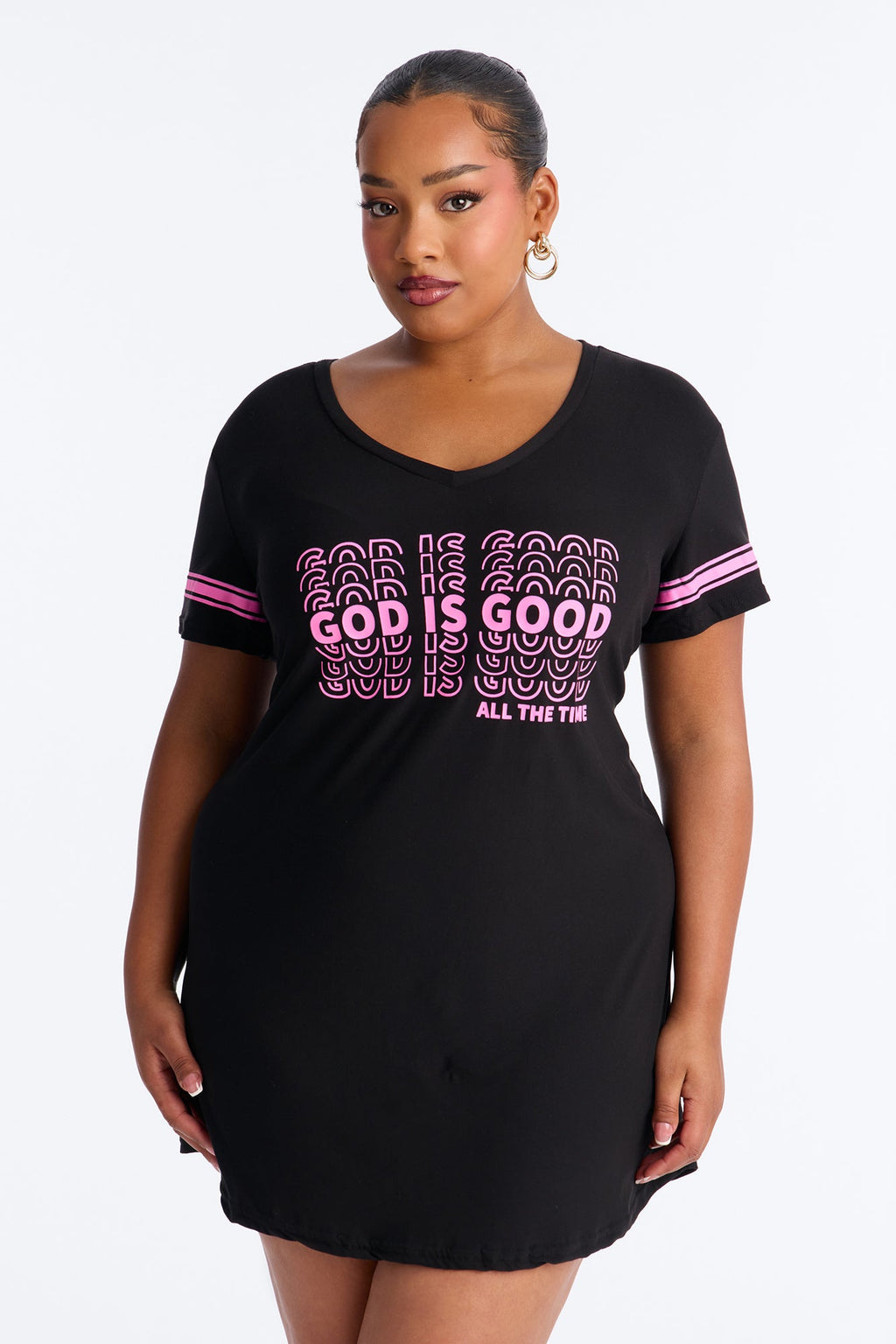 God Is Good Short Sleeve PJ Sleep Shirt