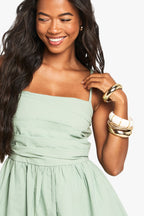 Poplin Smock Mini Dress