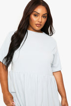 Plus Rib T-Shirt Smock Dress