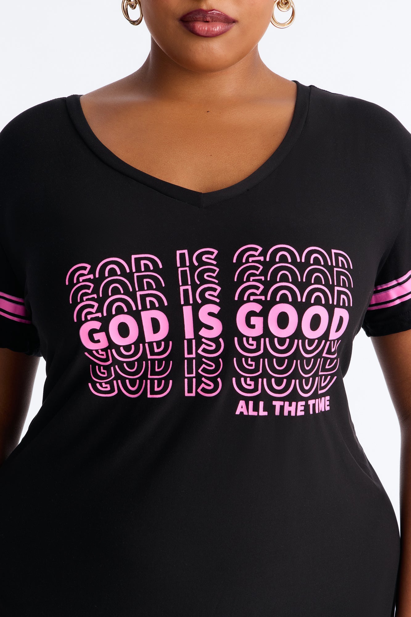 God Is Good Short Sleeve PJ Sleep Shirt