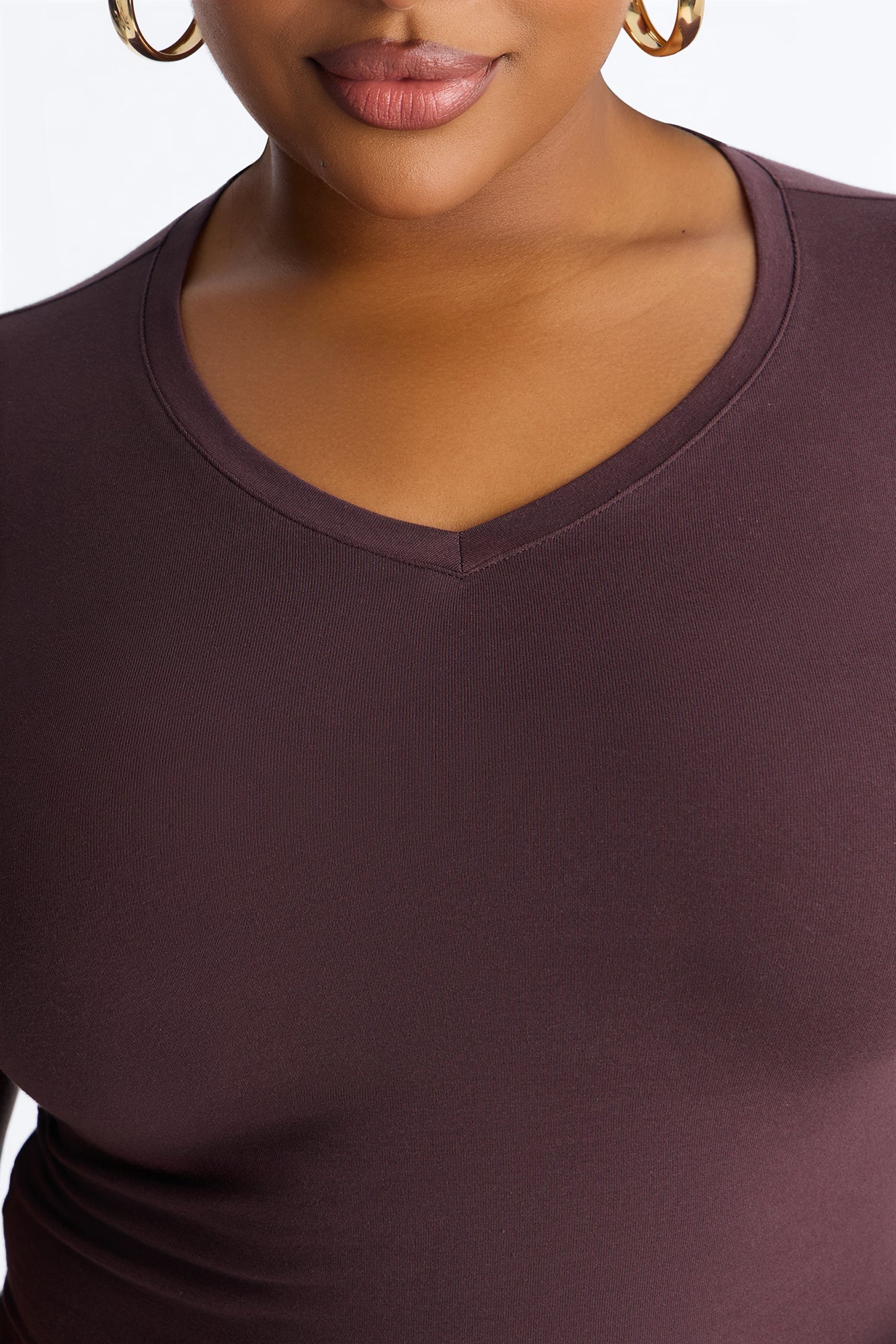 Melina V Neck Baby Tee