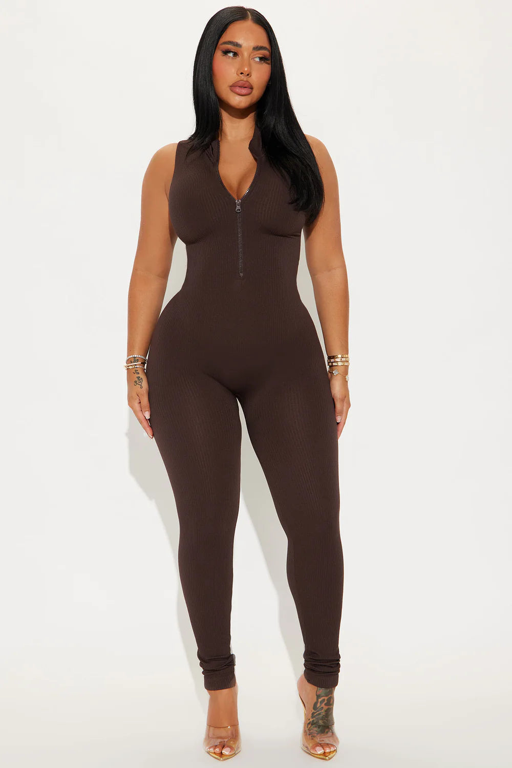 Johanna Seamless Jumpsuit - Brown