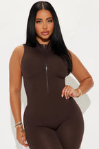 Johanna Seamless Jumpsuit - Brown