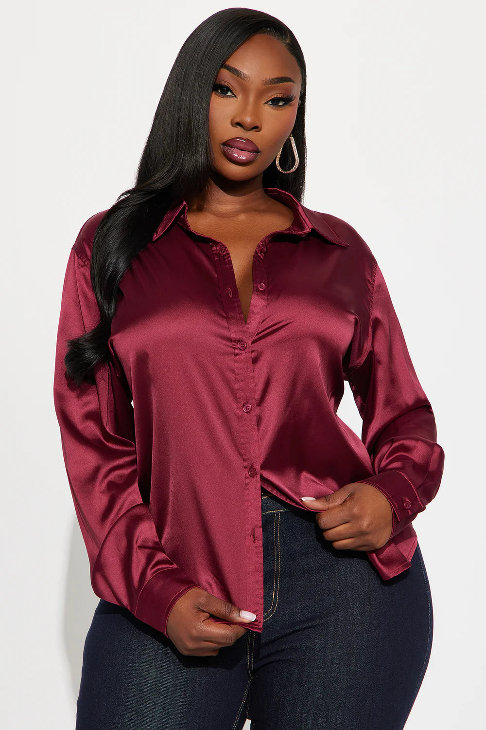 Yuliana Satin Shirt - Win