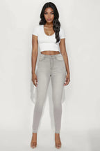 Tall Madrid Booty Lifting High Rise Stretch Skinny Jeans - Grey