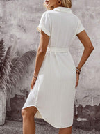 Pure Intention White Sleeveless Midi Dress