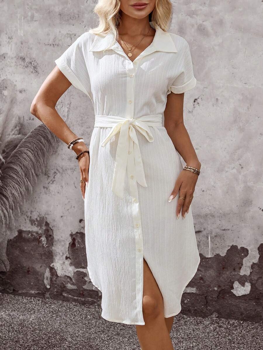 Pure Intention White Sleeveless Midi Dress