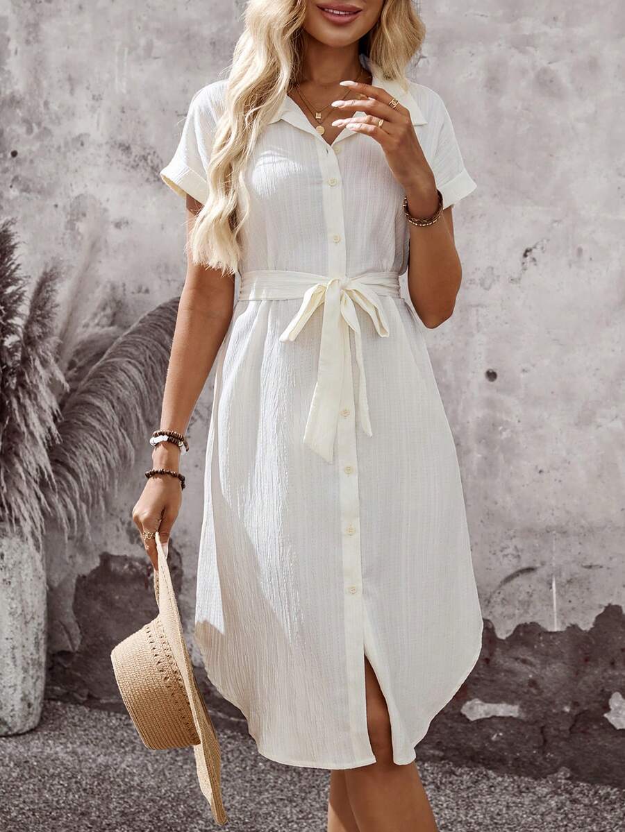 Pure Intention White Sleeveless Midi Dress
