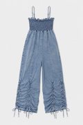 Relaxed Chambray Jumpsuit – Medium Wash