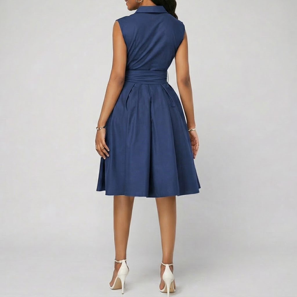 The Executive Sleeveless A-Line Dress