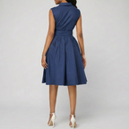 The Executive Sleeveless A-Line Dress