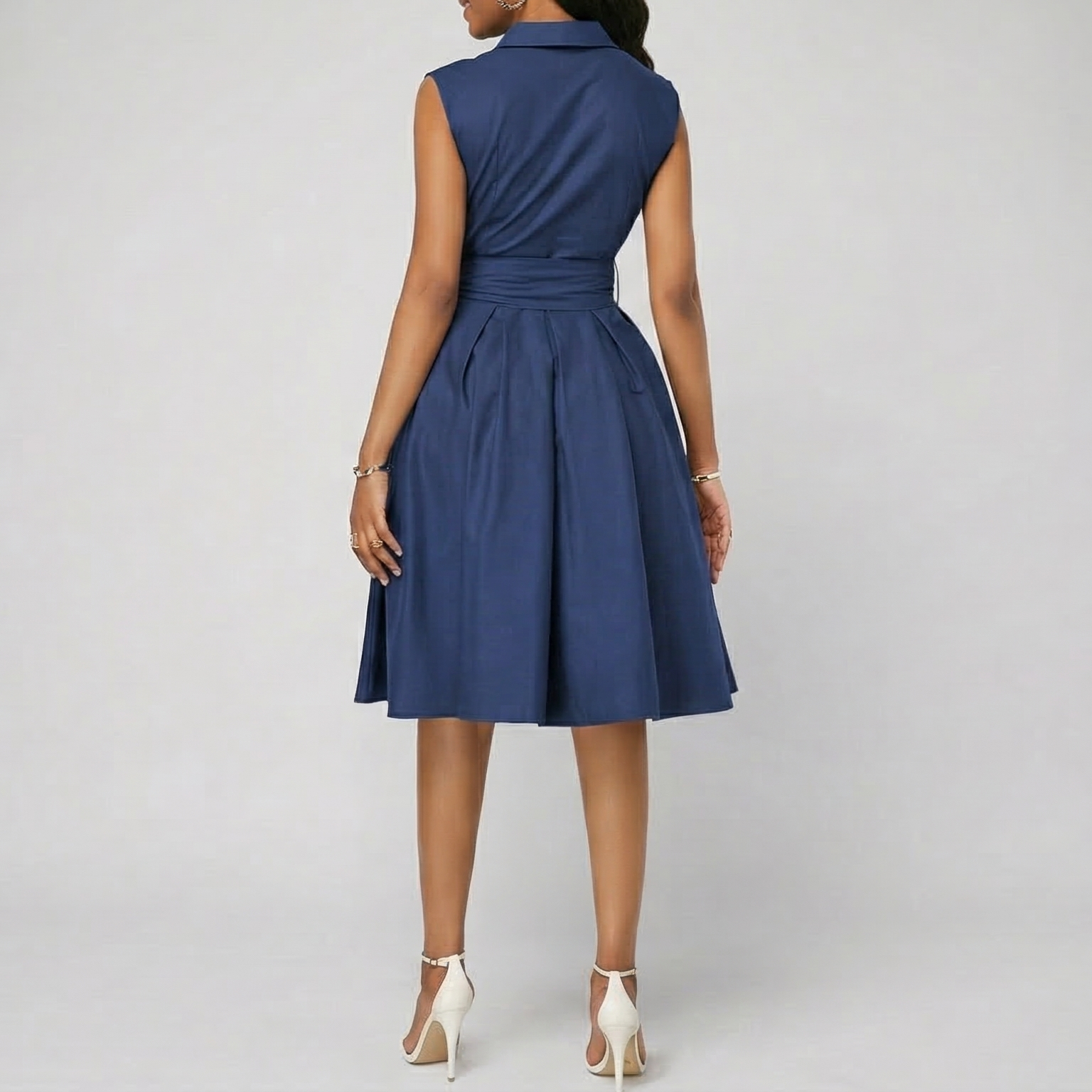 The Executive Sleeveless A-Line Dress