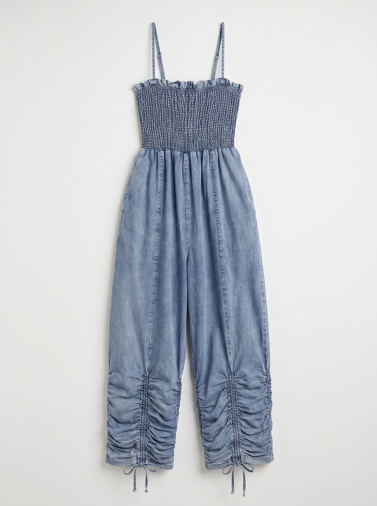 Chambray Jumpsuit – Medium Wash