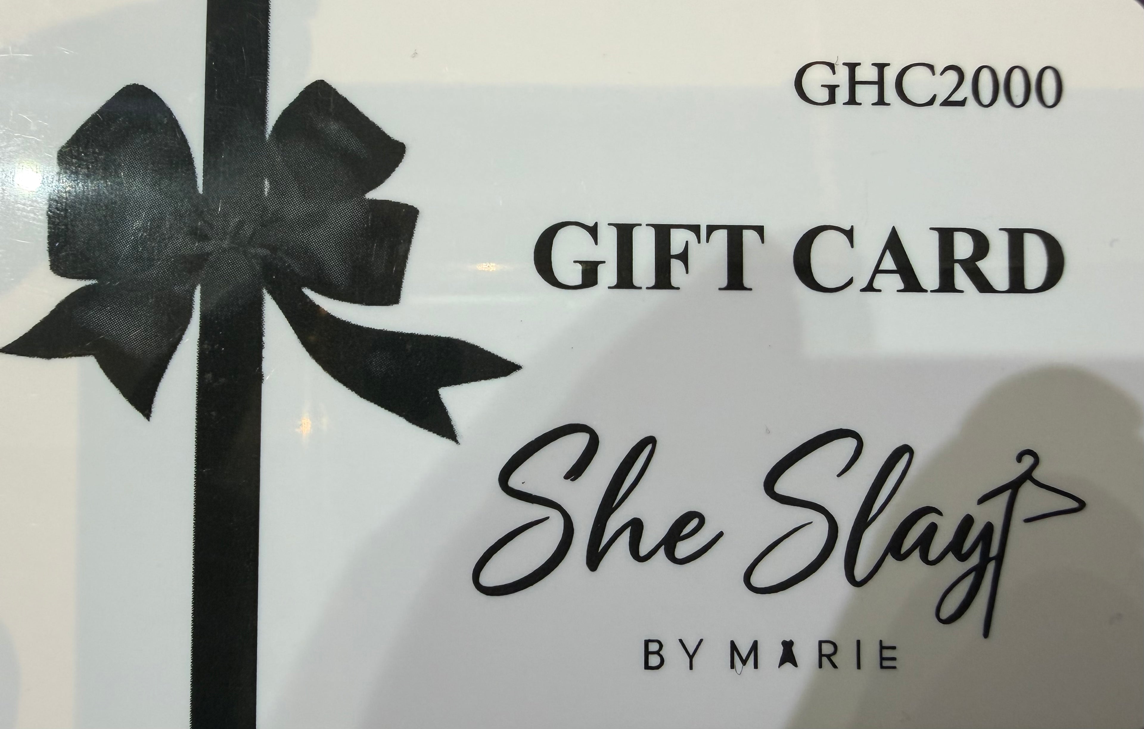 She Slay by Marie Gift Card