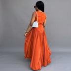 Retro A-Line Summer Swing Dress
