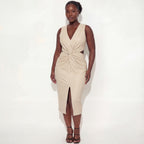 Knot Your Average V-Neck Midi Dress