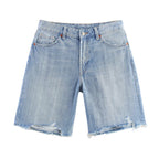 Mid-Rise Denim Bermuda Jorts