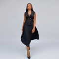 She Means It Waistcoat & Pleated Maxi Skirt Set