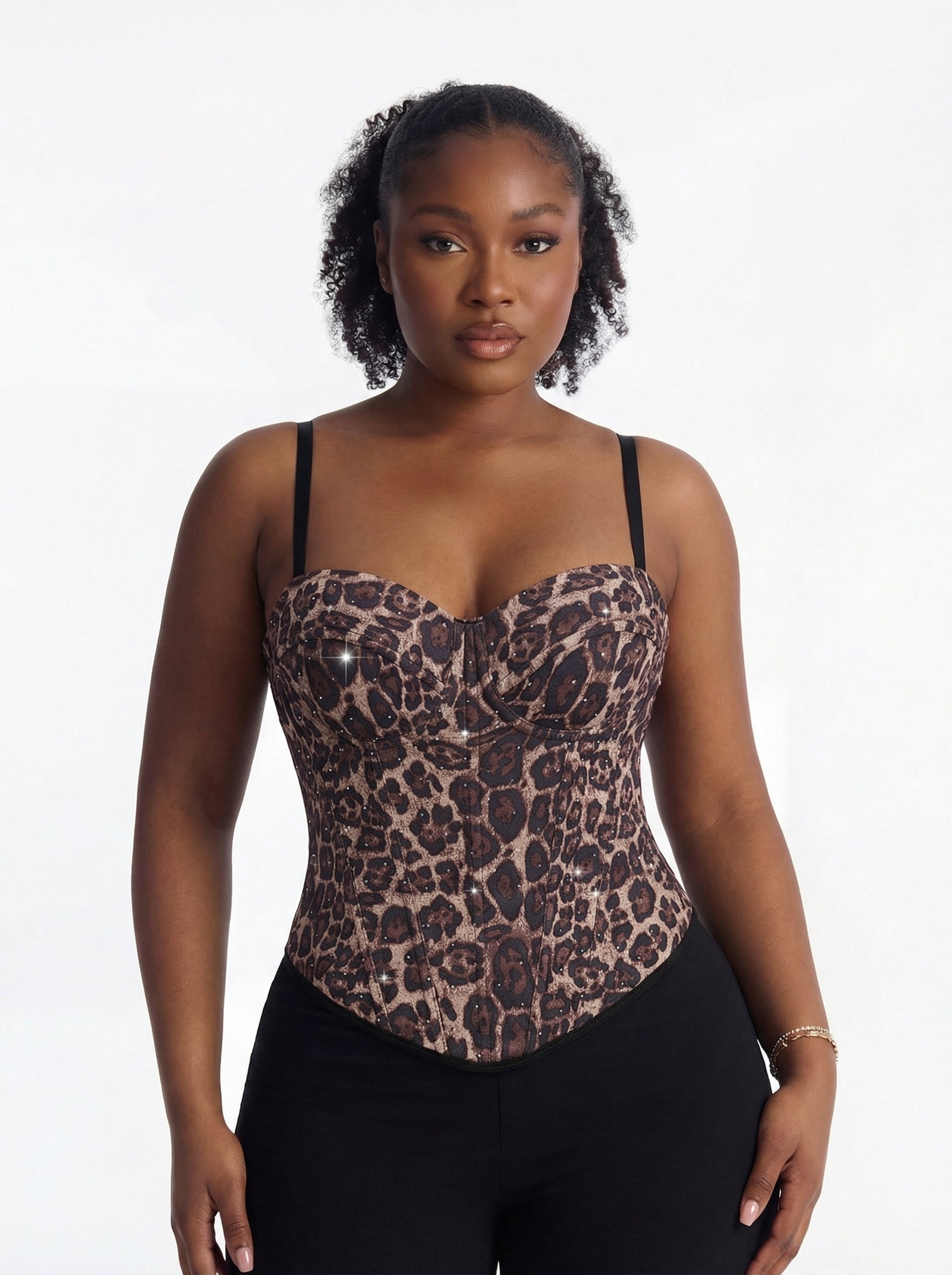 Spots On Leopard Crop Cami Top