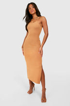 Premium Super Soft Racer Low Scoop Midaxi Dress
