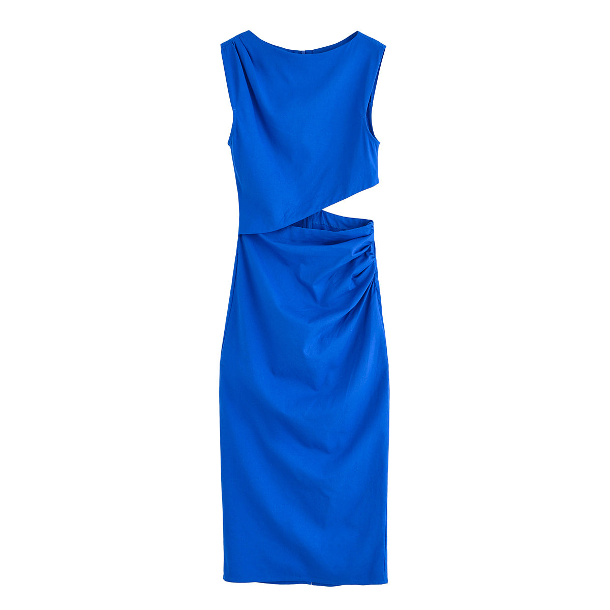 Hollow Point Slim Cut-Out Maxi Dress