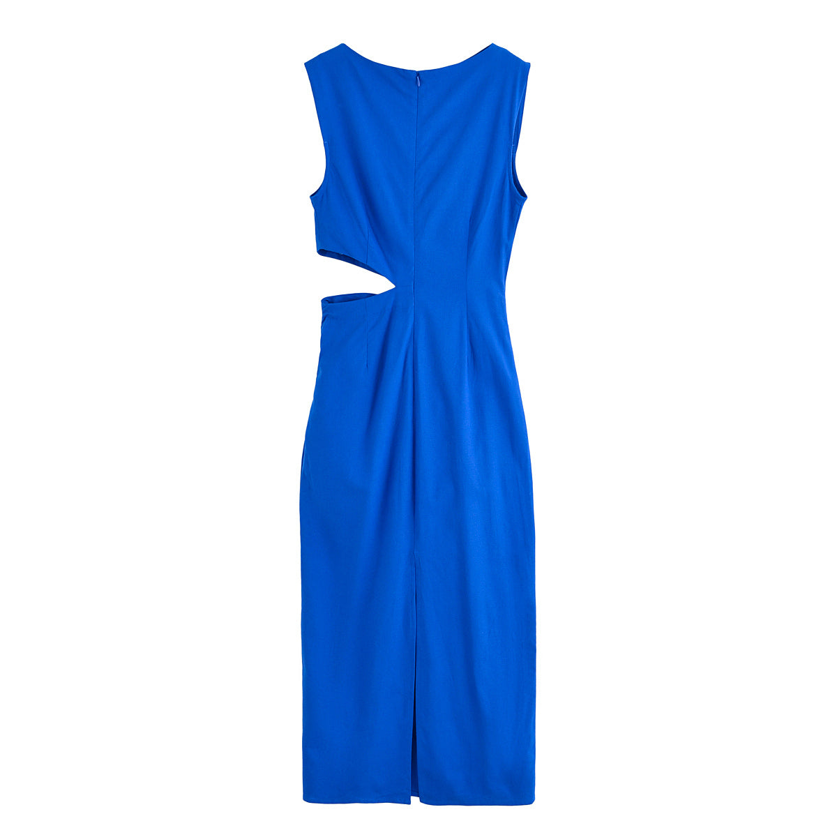 Hollow Point Slim Cut-Out Maxi Dress