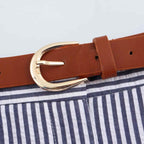 Stripe It Rich Vintage Woven Zip Pocket Shorts