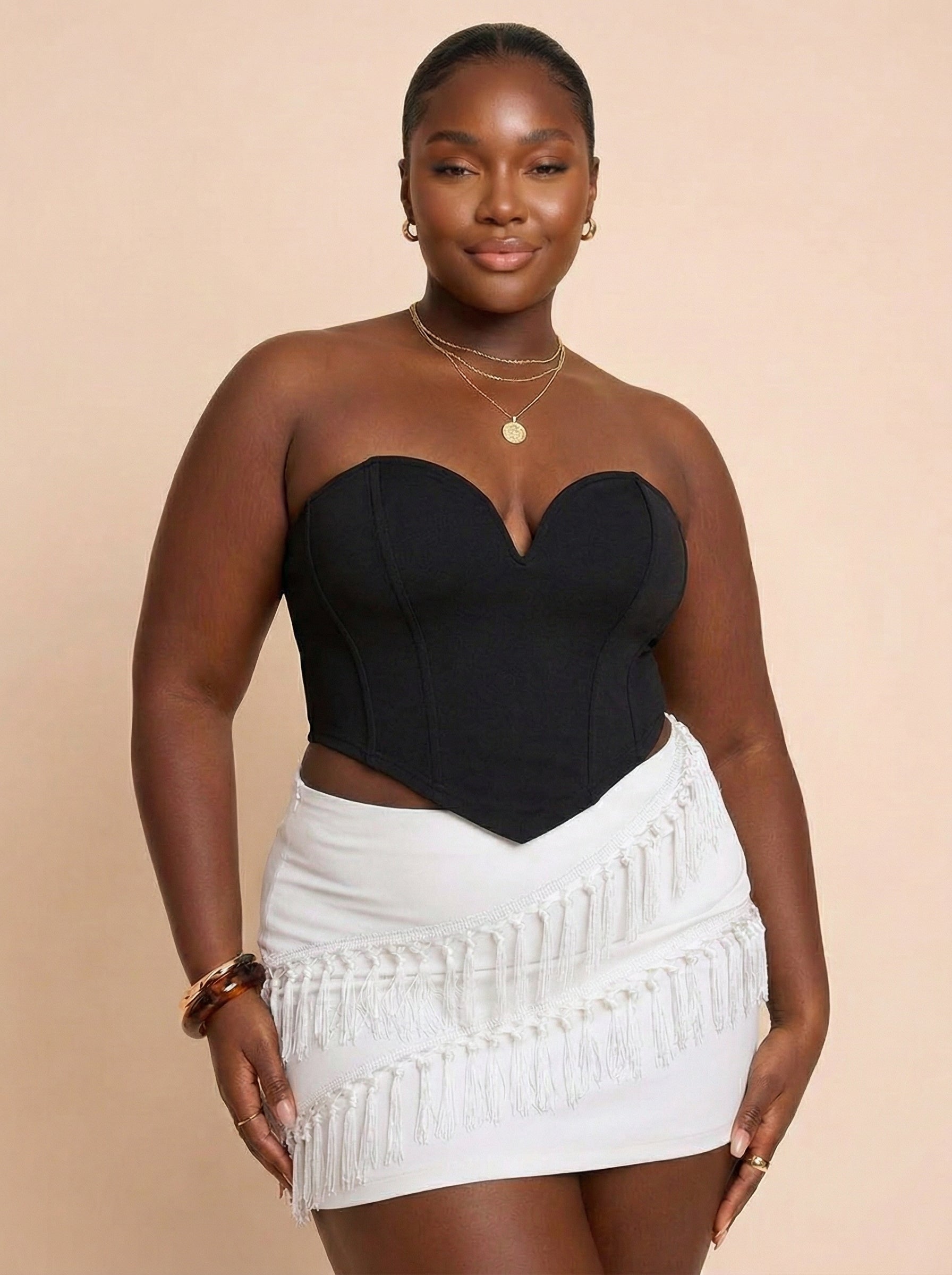 VaVaBold Women'S Solid Color Bandeau Top