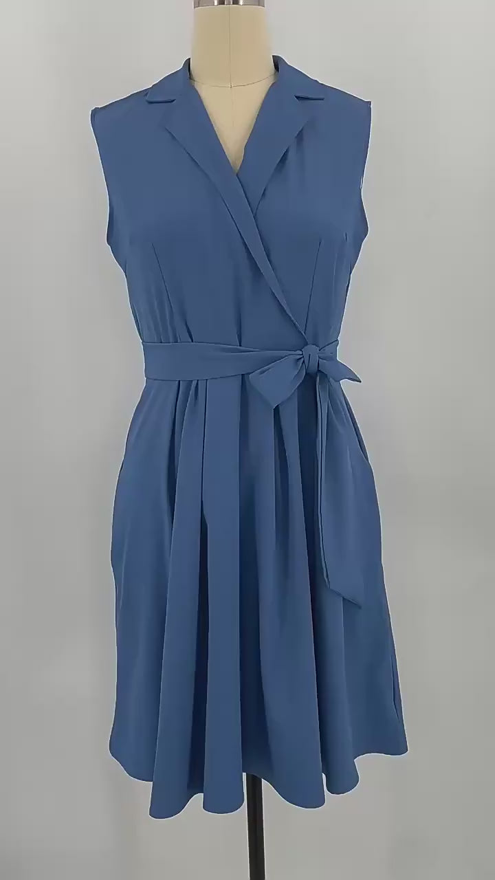 The Executive Sleeveless A-Line Dress