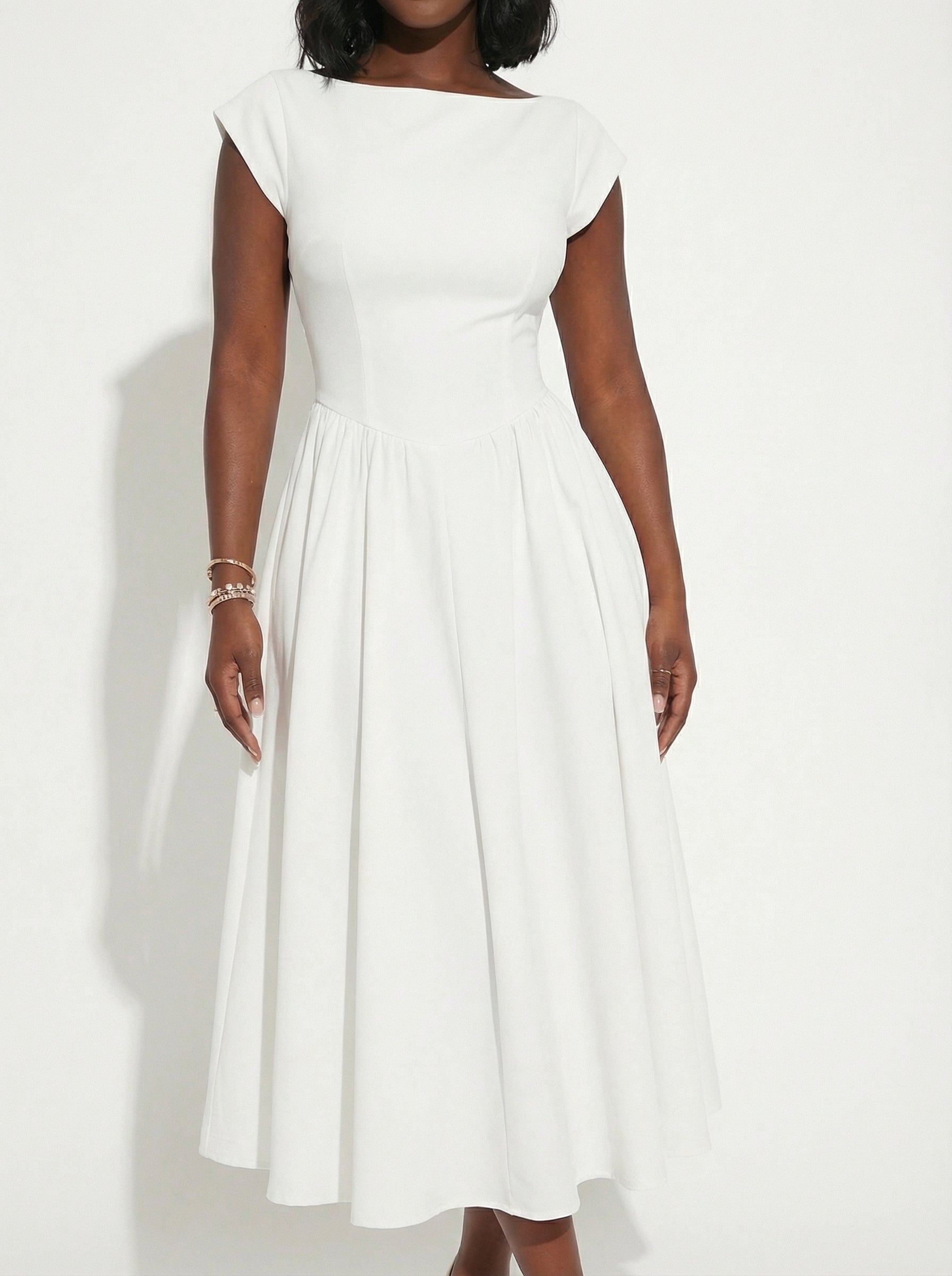 Night Out Energy Open Back Cut-Out A-Line Dress