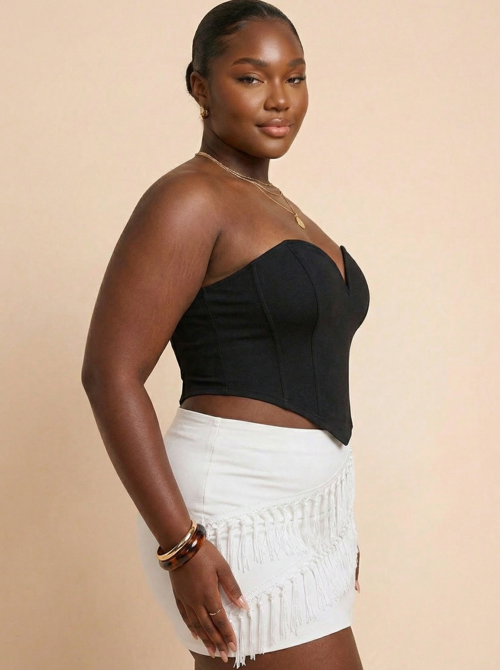VaVaBold Women'S Solid Color Bandeau Top